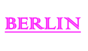 Image showing the word Berlin written in capital letters