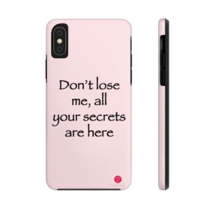 Dont loose me phone cover