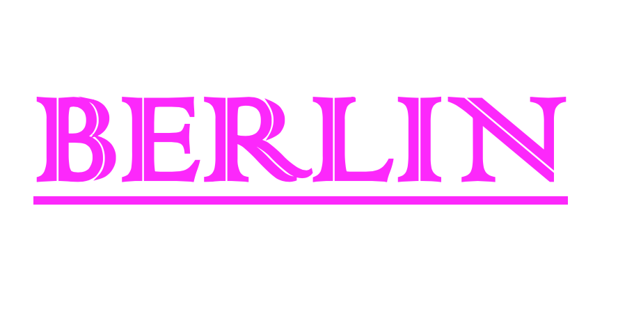Image showing the word Berlin written in capital letters