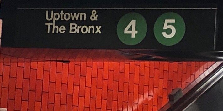 Picture showing Uptown and the Bronx Platform 4 and 5